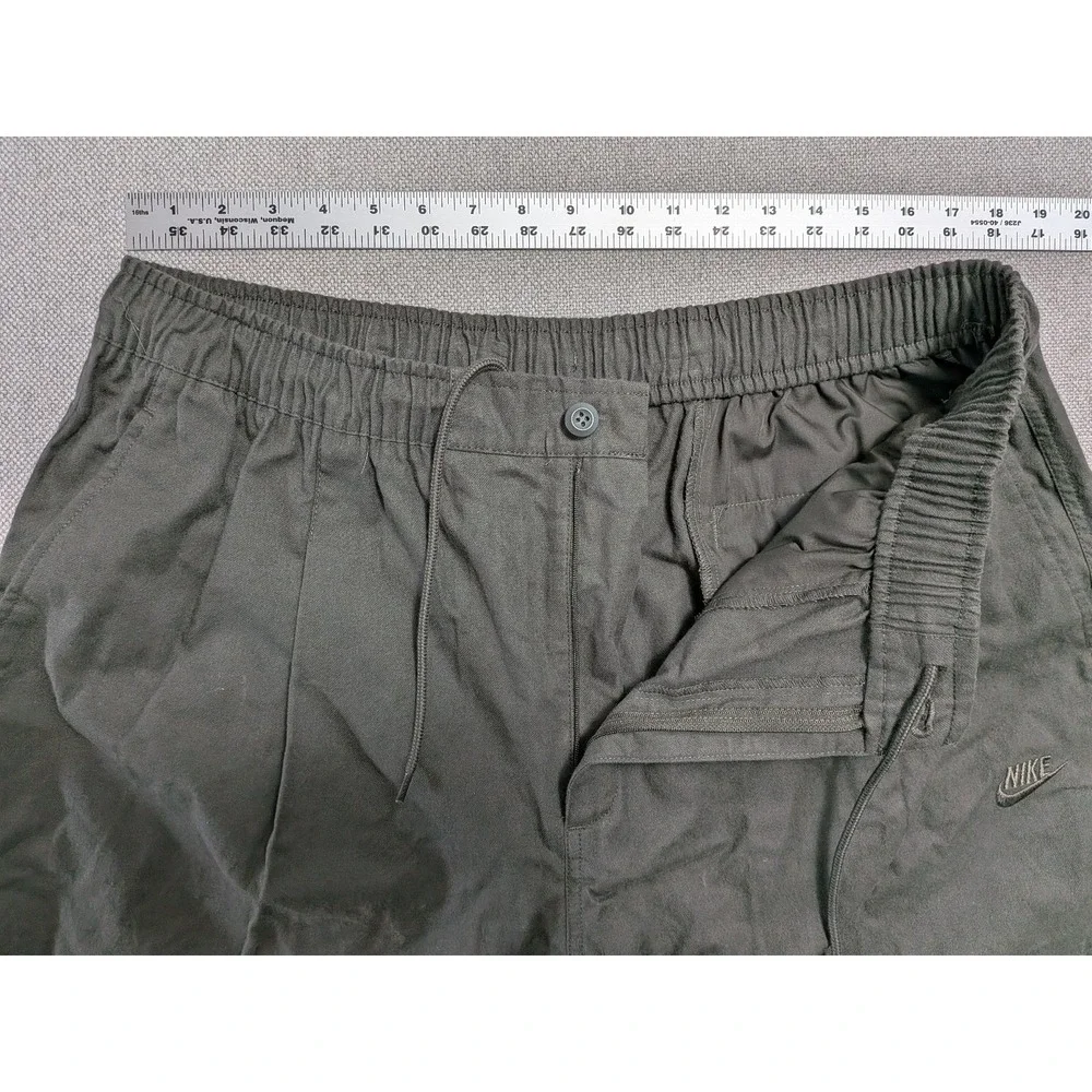 Nike Pants Men's XL Olive Green Oversized Fit Drawstring Baggy Streetwear Skate